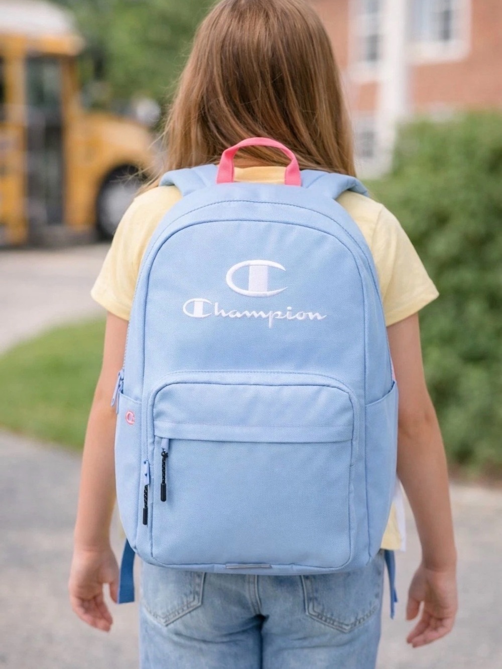 Champion Estate Backpack - Light Blue/Coral Pink XL Laptop Sleeve 17in.